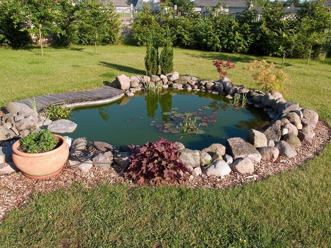 Pond maintenance and algae removal service in Kent